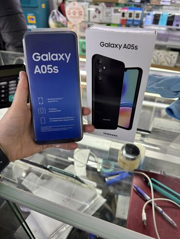 Samsung: Samsung Galaxy A05s, Новый, 128 ГБ, цвет - Черный, 2 SIM