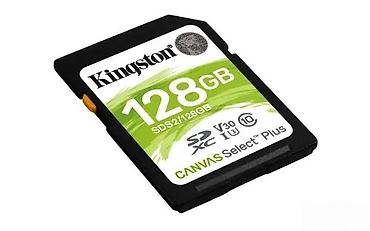 Memorijske kartice za kamere: Kingston Canvas Select Plus SDXC memorijska kartica – 128 GB - — 4