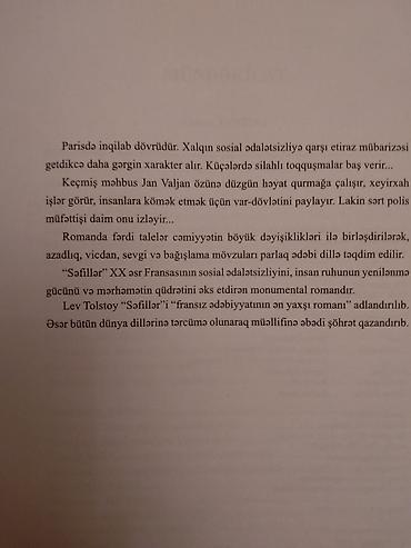 array informatika pdf 2025: Başlıq: Viktor Hüqo – Səfillər (I Cild) / Tam Yeni / Qanun Nəşriyyatı — 2