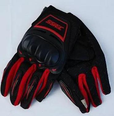 Oprema za bicikliste: Motorističke zaštitne rukavice – crno/crvene - Ojačani štitnici za — 17