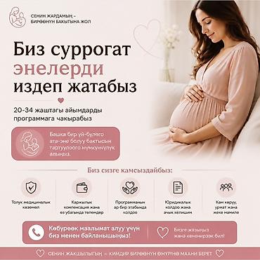 ребенка: Суррогатное материнство в Кыргызстане (Бишкек) Ищем кандидатов для — 1