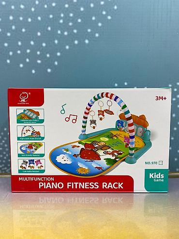 Uşaq musiqi alətləri: 👶🎹 Piano Fitness Rack – Musiqili və İnteraktiv Körpə Oyun Xalçası — 2