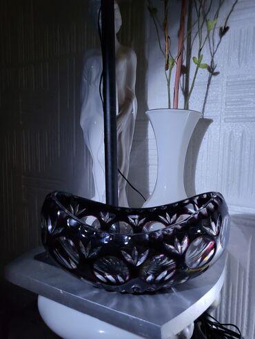 Ostalo posuđe: Cinija nova gondola,kristal,led kristal 70te Nachtmann. Cinija je — 2