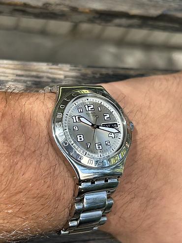 авиационные: Классические часы часы, Swatch, Швейцария, Оригинал, Мужские, Б/у — 5