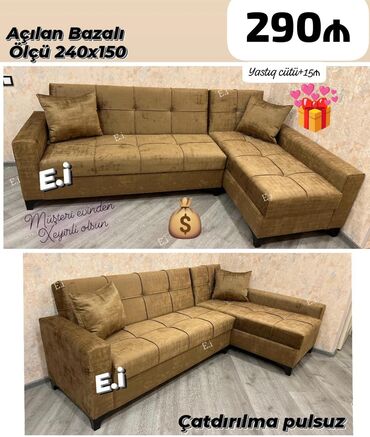 Masa və oturacaq dəstləri: Künc divan, Yeni