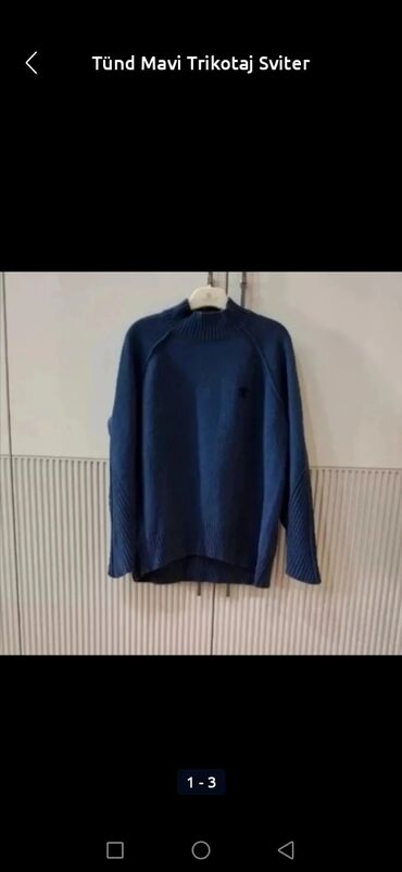 женские розовые кофточки: Мужской свитер, Chanel, XL, цвет - Голубой