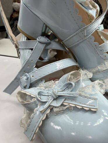 Платья: Детское платье, цвет - Голубой, Б/у — 17