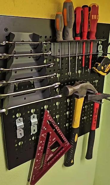 Ostali pribor i dodaci za alate: TOOL WALL KIT – zidni panel za alat, 40 x 40 cm - Zidni perforirani — 10