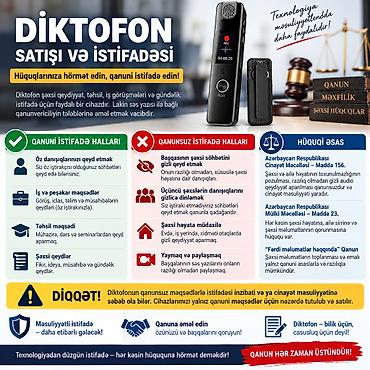 audio mikser: Diktofon. 8gb daxili yaddaşı var. Orjinal maldır.Rusiyadan — 2
