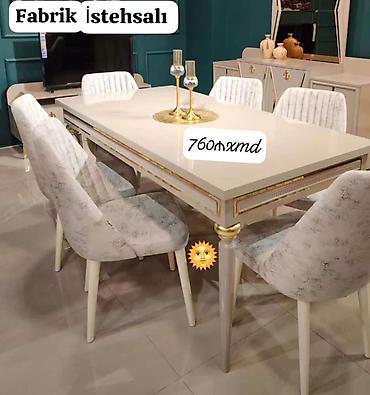 ucuz divanar: Qonaq otağı üçün, Yeni, Açılan, Dördbucaq masa, 6 stul — 1
