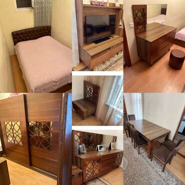 Sifarişlə masa və oturacaq dəstləri: İkinəfərlik çarpayı, Dolab, Termo, 2 tumba, İşlənmiş