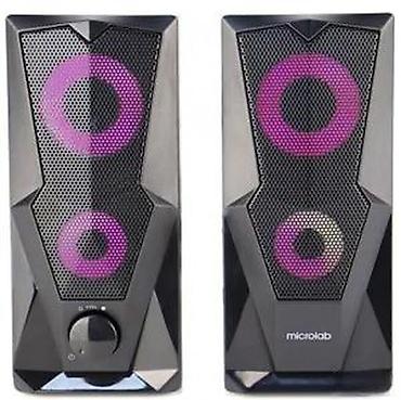 Zvučnici, slušalice i mikrofoni: Microlab stereo zvučnici sa RGB osvetljenjem - 2.0 sistem – dva — 3