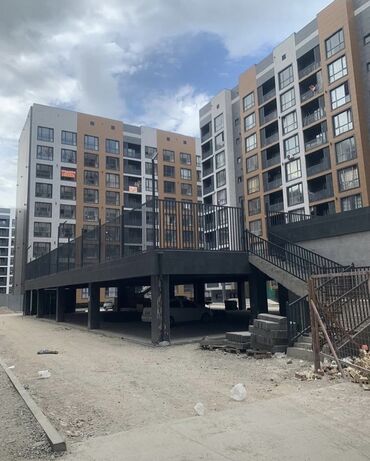 1 ком квартира бишкек: 1 комната, 53 м², Элитка, 6 этаж, ПСО (под самоотделку)