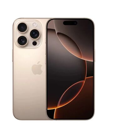 Apple iPhone: IPhone 16 Pro, 128 GB, Black Titanium, Zəmanət, Barmaq izi, Simsiz şarj