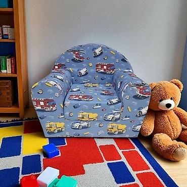 Foteljice: 🌈BAMBI foteljica 🪑Dimenzije:55×45 cm ✨ Sedeći deo: 30×30 cm 🛏️ — 18