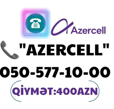 azercell nomreler: Salam Azercell Telefon nömrəsi satılır Əla nömrədir Qiymət:400Azn real