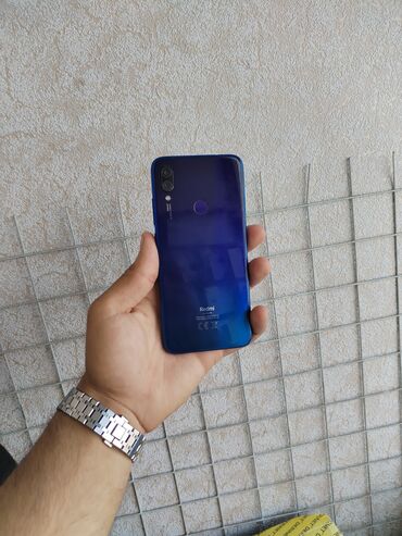 продать айфон 4: Xiaomi Redmi Note 7, 64 ГБ, цвет - Синий, 
 Кнопочный, Отпечаток пальца, Две SIM карты