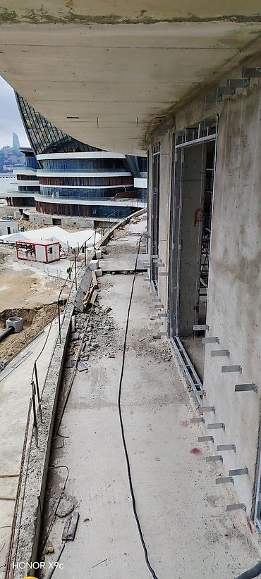 Фасадные работы: Asma fasad üçün altkarkas və istilik izolyasiyası montaj xidməti - — 3