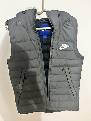 очки ночного видения: Мужская куртка, S, Nike, Б/у, цвет - Серый — 1