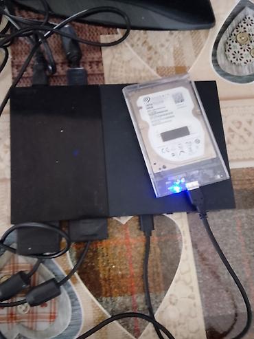 ps3 hard disk: PlayStation 2 Slim (PS2) oyun seti Komplekt: - PS2 Slim konsolu - 2 — 2