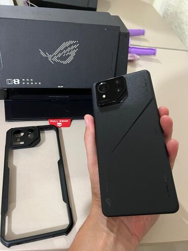 раскладные кнопочные телефоны: Asus ROG Phone 8 Pro, Б/у, 512 ГБ, цвет - Серый, В рассрочку, 2 SIM