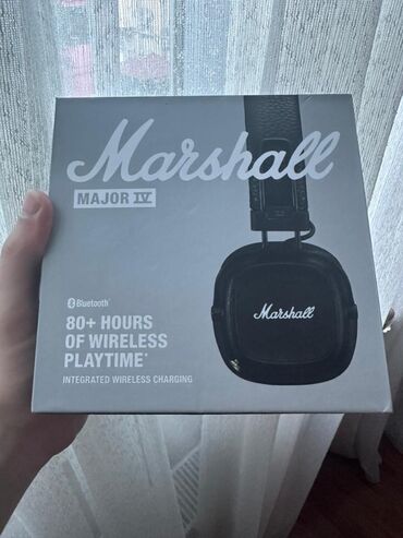 pişikli qulaqcıq: Original Marshall Major IV Wireless Black Qulaqlıq Təzə bağlı qutu