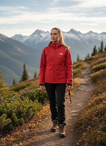 белый пуховик: Демисезонная женская куртка The North Face размер L-XL — 1