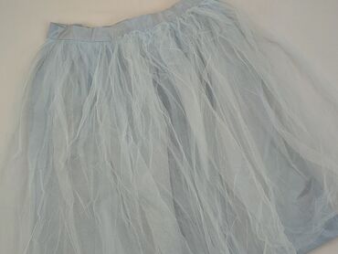 błękitna spódnice midi: Spódnica, XL, stan - Dobry
