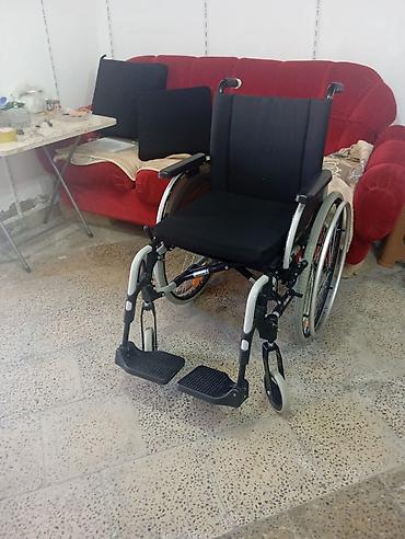 Manual əlil arabası Xüsusiyyətlər: - Yüngül metal çərçivə, kompakt — 1