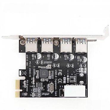 3 mmc big crystal: PCIE USB 3.0 KONTROLER 4PORT PCI-EXPRES KARTICA 5GBPS MOLEX | Filip — 3