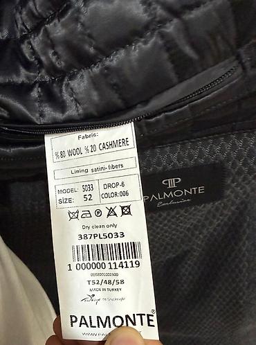пальто виколо: Мужское пальто, 2XL, Palmonte, Новый, цвет - Серый, Самовывоз — 4
