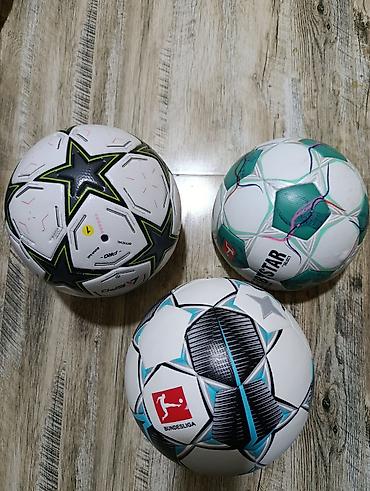 Toplar: Futbol topları dəsti - 3 ədəd 5 ölçülü futbol topu - Rəng və dizayn — 2