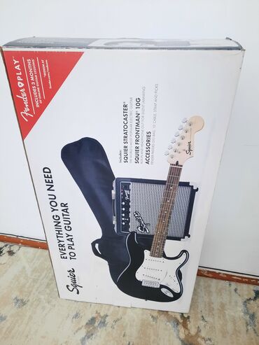 Гитары: Fender Squier Sonic +Frontman10G Полный комплект для гитариста. Гитара — 13