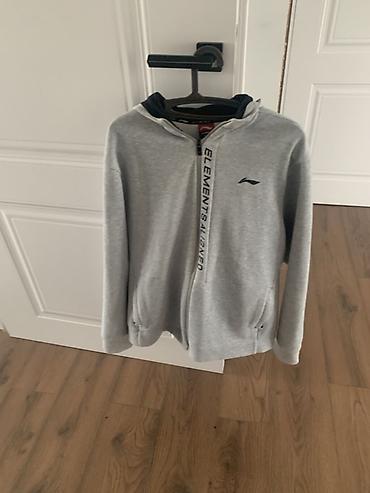 Толстовки: Мужская толстовка, 3XL, Li-Ning, Б/у, цвет - Серый, Бесплатная доставка, Самовывоз, Платная доставка — 7