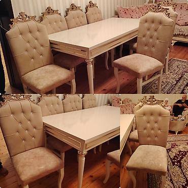 Qonaq otağı üçün, İşlənmiş, Açılan, Kvadrat masa, 8 stul lalafo.az -da Qonaq otağı üçün, İşlənmiş, Açılan, Kvadrat masa, 8 stul