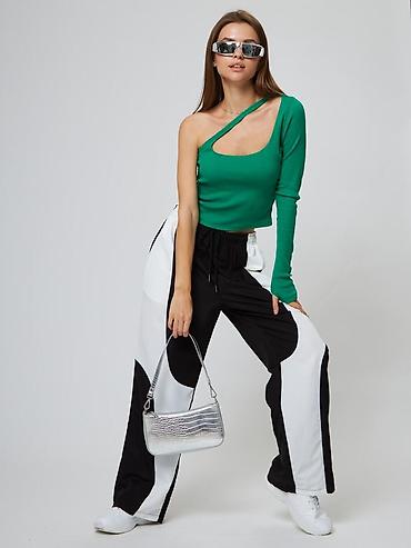 Спортивные штаны: Спортивные штаны unisex, силуэт oversize. - Дизайн: контрастные — 6