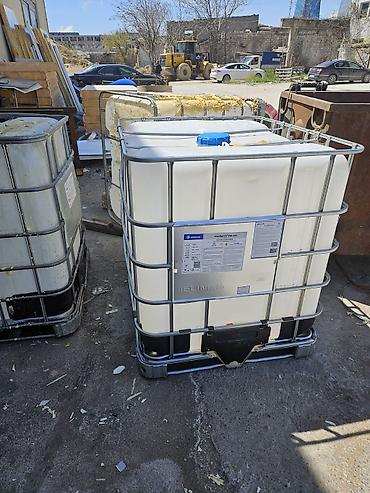 Kənd təssərüfatı avadanlığı: IBC konteyner (1000 L) - Həcm: təxmini 1000 litr - Material: qalın — 4