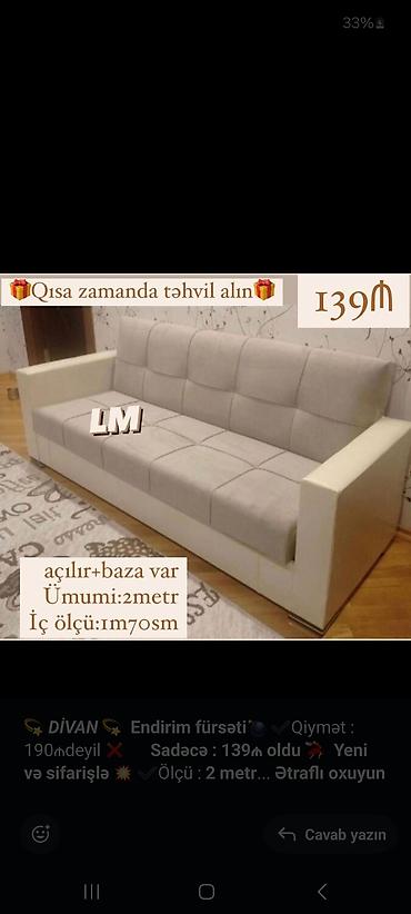 kohnə divan aliram: Divan, Qonaq otağı üçün, Bazalı, Açılan, Kitab — 3