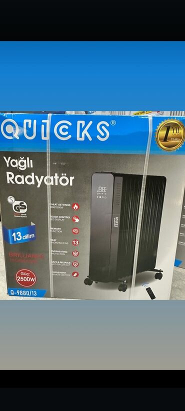 Elektrikli qızdırıcılar və radiatorlar: Yağ radiatoru, Kredit yoxdur, Ünvandan götürmə, Pulsuz çatdırılma, Rayonlara çatdırılma