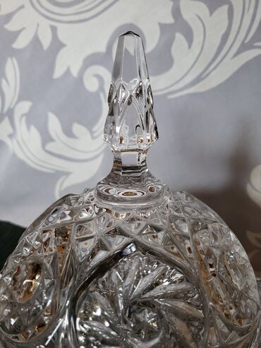 Kuhinjski setovi: Bombonijera nova kristal Zajecar 70te. Nova bombonijera,sve na njoj — 7