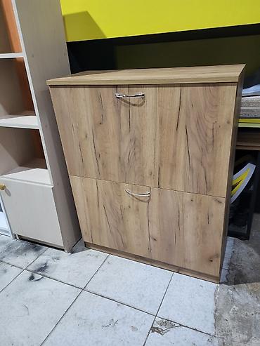 ayaqqabı qabı: Yeni, 2 qapılı, Qəhvəyi, Taxta Ayaqqabı dolabı — 5