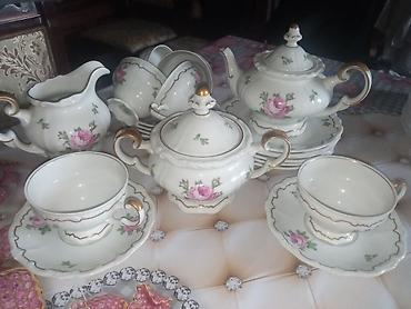 Çay dəsti, rəng - Ağ, Farfor, Weimar, Almaniya
