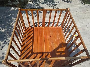 Uşaq dünyası: Taxtadan hazırlanmış uşaq maneci. Kvadrat formalı konstruksiyaya — 4