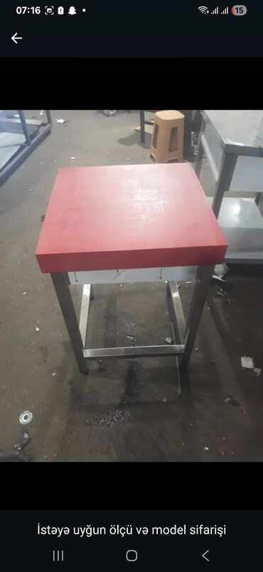 Sifarişlə mətbəx masaları: Dördbucaq masa, Açılmayan — 7