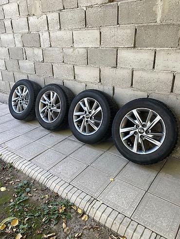 Шиналар жана дисктер: Комплект из 4 колес KIA: легкосплавные диски с зимними шинами. - — 1