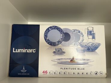 Посуда: Новый Сервиз Luminarc Plenitude blue Плинэтюд голубой - 46 предм