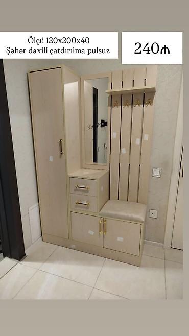 Dəhliz üçün funksional giriş dəsti - Ölçü: 120×200×40 sm - Qiymət — 1