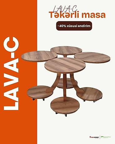 asilqan 58 azn: Jurnal masası, Yeni, Açılmayan, Laminat, Yumru masa — 2