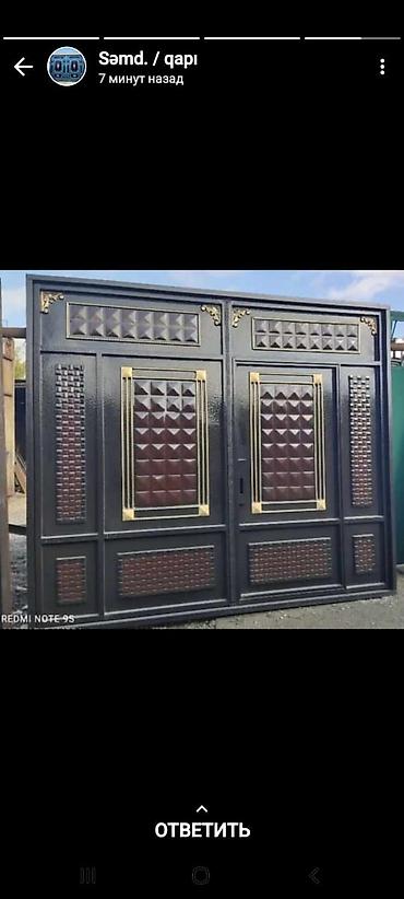 Həyət darvazaları: Salam Her Növ Qapıların Sifarişi Qebul Olunur.Gördüyümüz İşlere -da lalafo.az — 18 Həyət darvazaları: Salam Her Növ Qapıların Sifarişi Qebul Olunur.Gördüyümüz İşlere — 18
