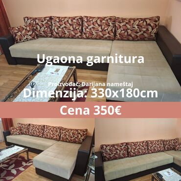 kupujem prodajem njihalice: Prodajem moderno dizajniranu ugaonu garnituru domaće proizvodnje